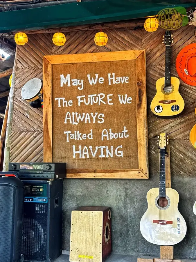 Inspirational message na makikita sa The Yellow Lemon